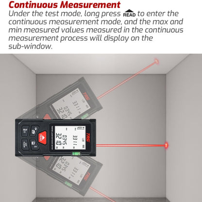 TASI TA511A 50m Laser Handheld Distance Measuring Room Infrared Measuring Instrument - Laser Rangefinder by buy2fix | Online Shopping UK | buy2fix