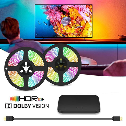 HDMI 2.0-PRO Smart Ambient TV Led Backlight Led Strip Lights Kit Work With TUYA APP Alexa Voice Google Assistant 2 x 1.5m(US Plug) - Casing Waterproof Light by buy2fix | Online Shopping UK | buy2fix