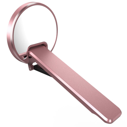 Aluminum Alloy Mobile Phone Bracket Ultra-thin Rotating Back Stick Lollipop Mirror Bracket(Pink) by buy2fix