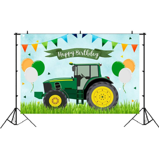 210x150cm Tractor Theme Birthday Backdrop Boy Farm Happy Birthday Background Party Decorations by buy2fix