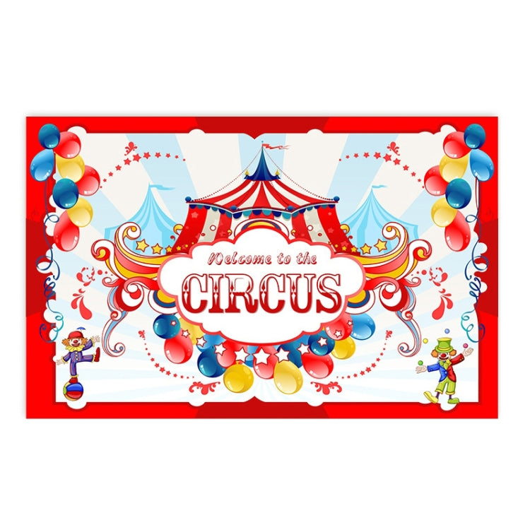 Animal Amusement Park Carnival Theme Background Banner Pull Flag Circus Background Decorative Cloth(W23020202) by buy2fix