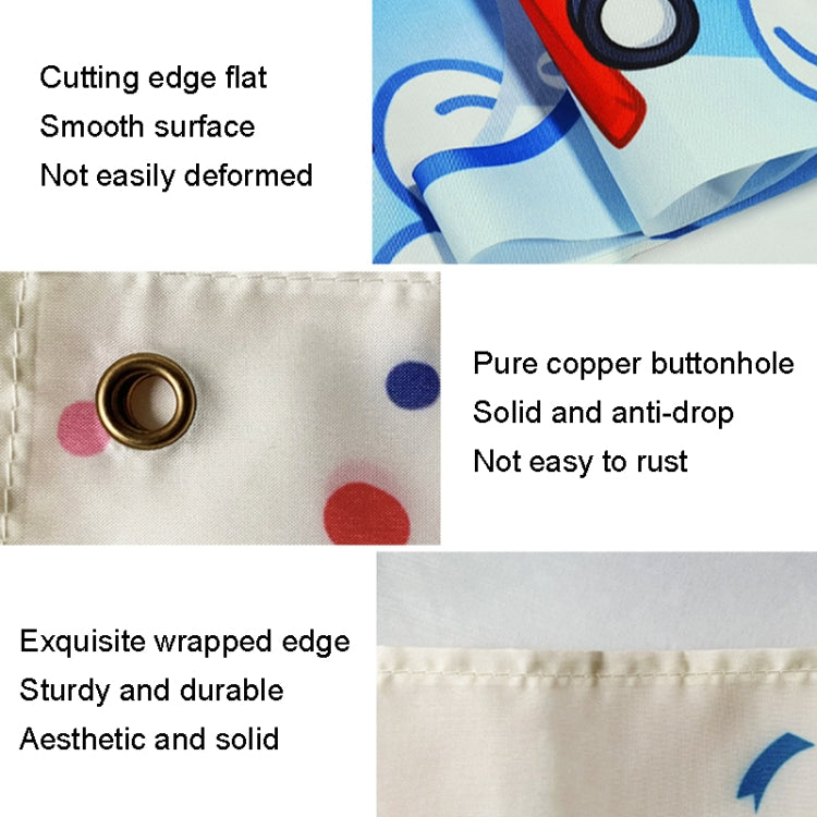 Animal Amusement Park Carnival Theme Background Banner Pull Flag Circus Background Decorative Cloth(W23022703) by buy2fix