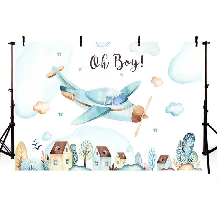210x150cm Aircraft Theme Birthday Background Cloth Party Decoration Photography Background by buy2fix