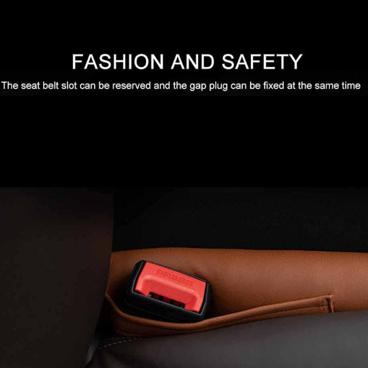 Car Seat Gap Leak-Proof Plugs Debris Storage Bag, Color: Dark Brown Principal Driver by buy2fix