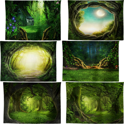 Dream Forest Series Party Banquet Decoration Tapestry Photography Background Cloth, Size: 100x75cm(B) by buy2fix
