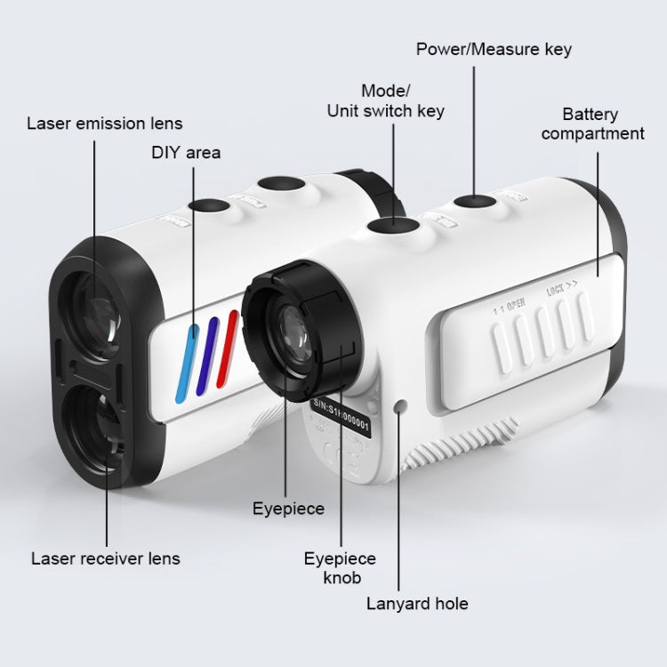 ARTBULL PF2E Golf Slope Correction Laser Rangefinder Outdoor Telescope - Laser Rangefinder by ARTBULL | Online Shopping UK | buy2fix