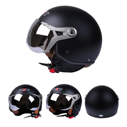 GXT Electric Vehicle Half Cover Helmet Four Seasons Retro Helmet, Size: XL(Cold Gray) - Helmets by GXT | Online Shopping UK | buy2fix