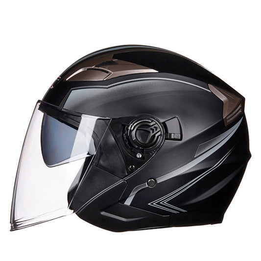 GXT 708 Electric Vehicle Dual Lens Helmet Four Seasons Safety Helmet, Size: XL(Matt Black Gray) - Helmets by GXT | Online Shopping UK | buy2fix