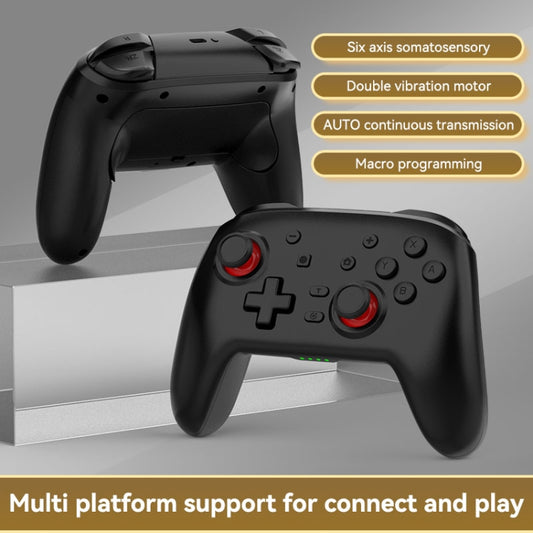 Wireless Bluetooth Somatosensory Vibration Gamepad For Nintendo Switch/Switch PRO(S07 Black) by buy2fix