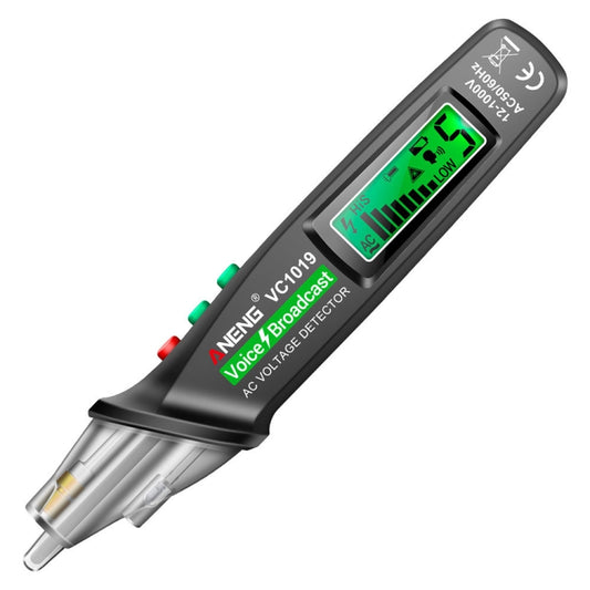 ANENG VC1019 Non-Contact Induction Electric Pen High-Precision Line Detection Breakpoint Voice Test Pen(Black) - Current & Voltage Tester by ANENG | Online Shopping UK | buy2fix