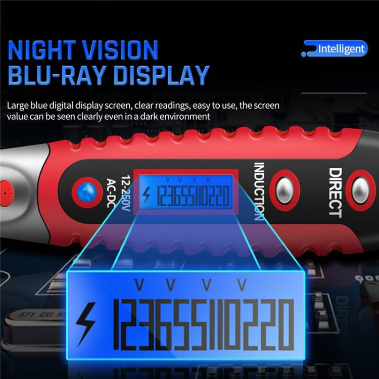 ANENG VD700 2pcs Sound and Light Alarm Non-contact Digital Display Sensor Multi-function Test Pen(Yellow Green) - Voltage Detector by ANENG | Online Shopping UK | buy2fix