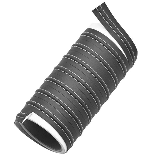 0.5m Car Center Console Interior Modification Leather Gap Strip(Black Beige) by buy2fix