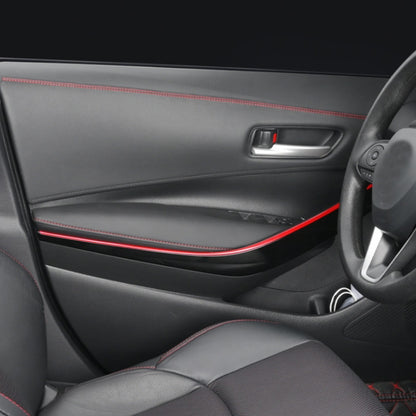 8m Car Center Console Interior Modification Leather Gap Strip(Black Beige) by buy2fix