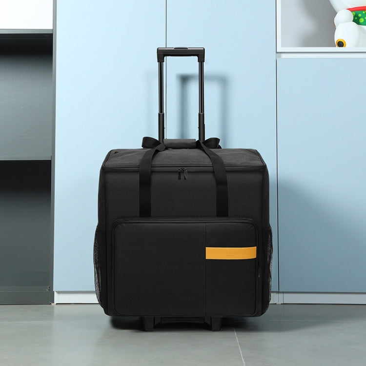 BUBM Computer Host Detachable Trolley Shockproof Waterproof Storage Bag With Wheels, Size: 27 inch(Black) by BUBM