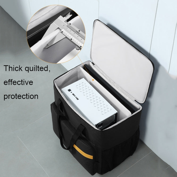 BUBM Computer Host Detachable Trolley Shockproof Waterproof Storage Bag With Wheels, Size: 27 inch(Black) by BUBM