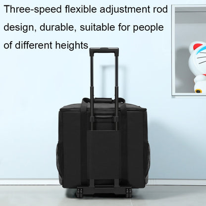 BUBM Computer Host Detachable Trolley Shockproof Waterproof Storage Bag With Wheels, Size: 27 inch(Black) by BUBM