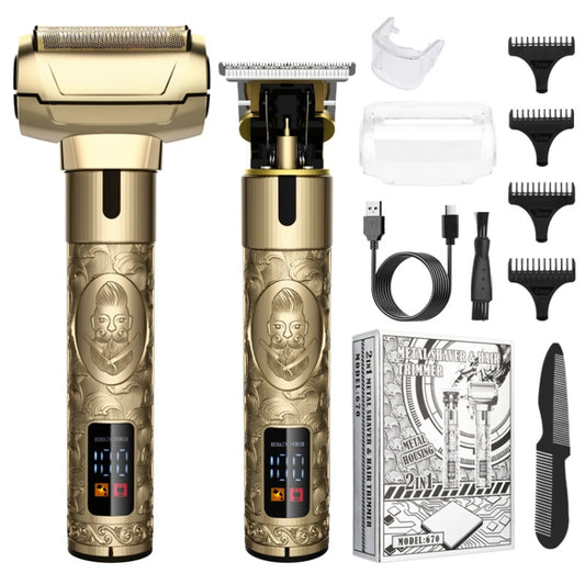 Men Haircut Shaving Knife 2 In 1 Set by buy2fix