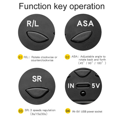 2 In 1 Plug In Turntable Rotary Jewelry Live Shooting Display Stand, Color: White Remote Control by buy2fix