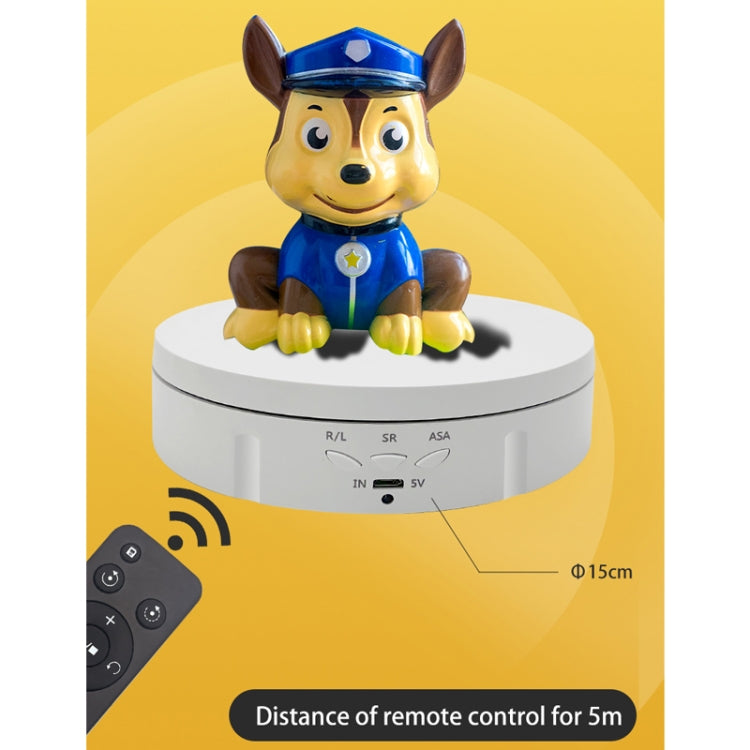 2 In 1 Plug In Turntable Rotary Jewelry Live Shooting Display Stand, Color: White Remote Control by buy2fix