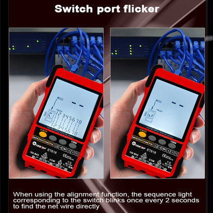 TOOLTOP 600m/1968ft Network Cable Length 2 in 1 Network Cable Finder Multimeter(7 pcs/set) - Digital Multimeter by TOOLTOP | Online Shopping UK | buy2fix