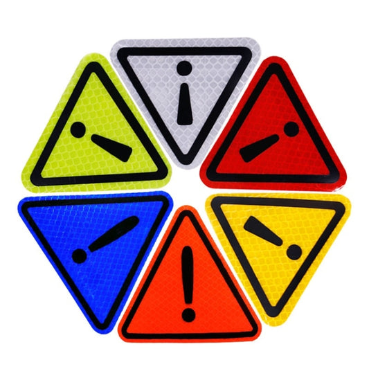 Car Tail Triangle Reflective Stickers Safety Warning Danger Signs Car Stickers(Blue) by buy2fix