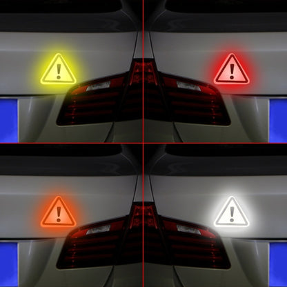 10pcs Car Tail Triangle Reflective Stickers Safety Warning Danger Signs Car Stickers(Green) - Warning Sticker by buy2fix | Online Shopping UK | buy2fix