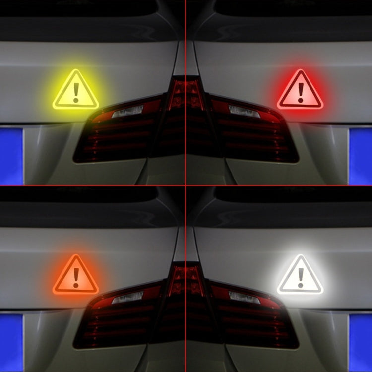 10pcs Car Tail Triangle Reflective Stickers Safety Warning Danger Signs Car Stickers(Blue) - Warning Sticker by buy2fix | Online Shopping UK | buy2fix