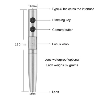 5 Million Digital Electron Microscope Magnifying Dermatoscope, Specification: B008 Waterproof+Z04 Universal Bracket - Digital Microscope by buy2fix | Online Shopping UK | buy2fix