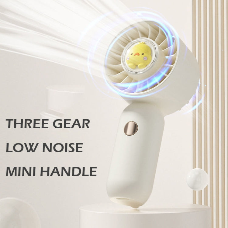 Hand Holds Small Fan Portable Mini Pocket Fan, Style: White Spray Plating Version - Electric Fans by buy2fix | Online Shopping UK | buy2fix