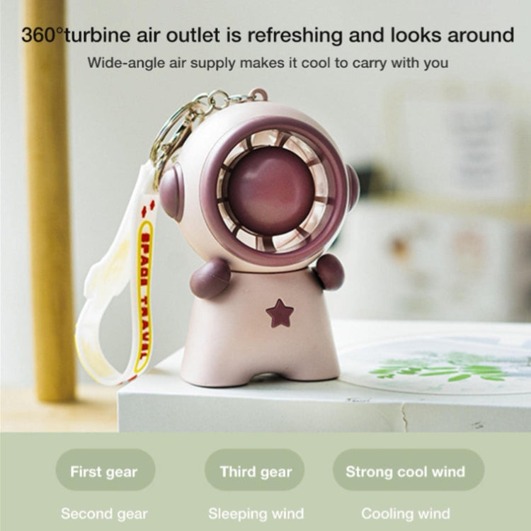 Astronaut Doll Pendant Keychain Fan(Green) - Electric Fans by buy2fix | Online Shopping UK | buy2fix