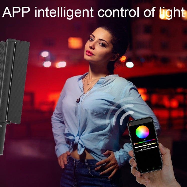 24W 72 LEDs Handheld Full-color RGB Stick Light Photography Light with Barndoor by buy2fix