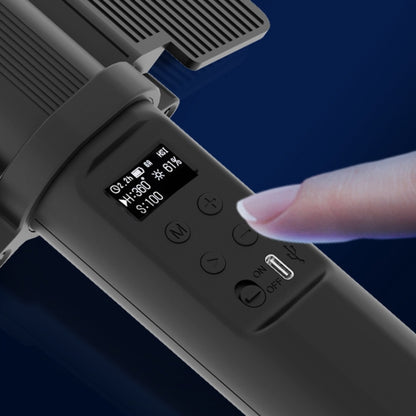 24W 72 LEDs Handheld Full-color RGB Stick Light Photography Light with Barndoor by buy2fix