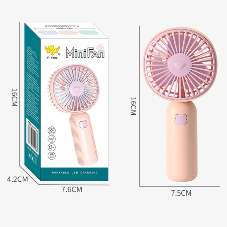 Handheld USB Charging Portable Desktop Small Electric Fan(Pink) - Electric Fans by buy2fix | Online Shopping UK | buy2fix