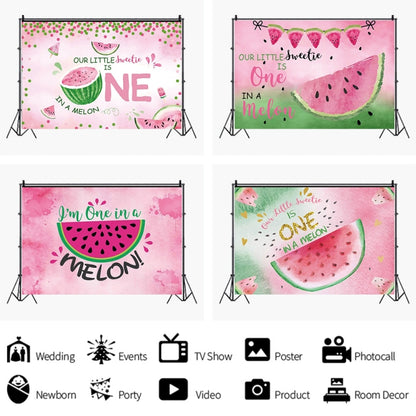 80x120cm Fruit Watermelon Birthday Party Backdrop Photography Decorative Background Props(12010768) by buy2fix