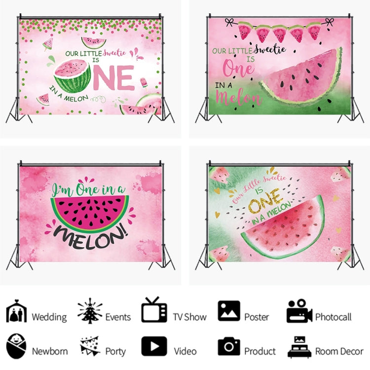 80x120cm Fruit Watermelon Birthday Party Backdrop Photography Decorative Background Props(12010791) by buy2fix