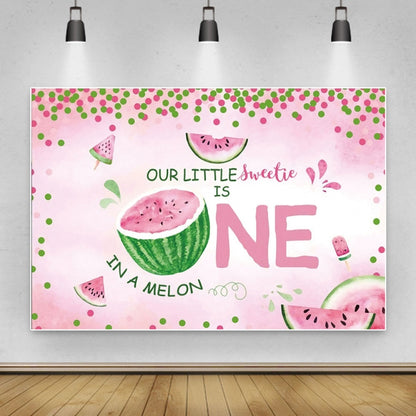80x120cm Fruit Watermelon Birthday Party Backdrop Photography Decorative Background Props(12010753) by buy2fix