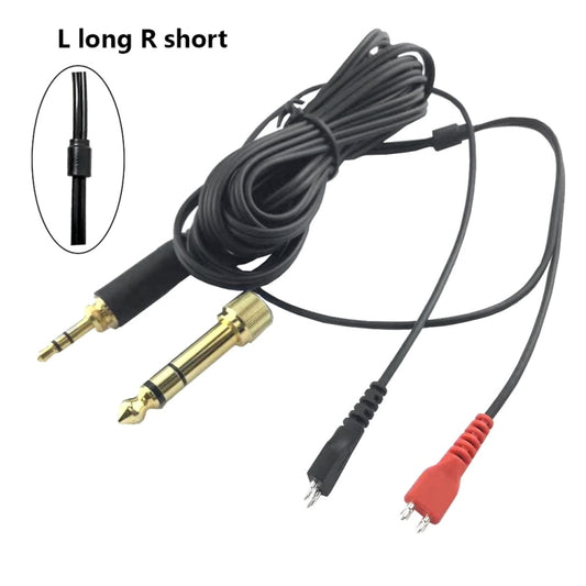 For Sennheiser HD25 / HD560 / HD540 / HD480 / HD430 / HD250 Headset Audio Cable(Left Long Right Short) by buy2fix
