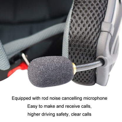 KUQIBAO Motorcycle Smart Bluetooth Sun Protection Double Lens Safety Helmet, Size: L(Matte Black+Black Tail) by KUQIBAO