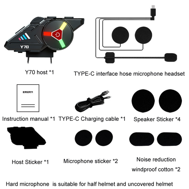 KUQIBAO Motorcycle Helmet Built-in Waterproof Bluetooth Earphone(Hard Microphone) - Motorcycle Walkie Talkie by KUQIBAO | Online Shopping UK | buy2fix