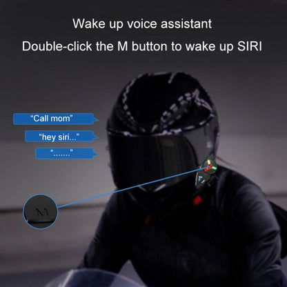 KUQIBAO Motorcycle Helmet Built-in Waterproof Bluetooth Earphone(Hard Microphone) - Motorcycle Walkie Talkie by KUQIBAO | Online Shopping UK | buy2fix