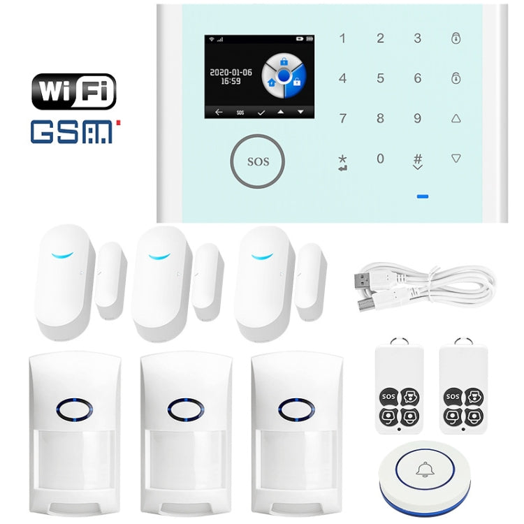CS118 WIFI+GSM Tuya Smart Voice Alarm System Supports Amazon Alexa/ Google Assistant, Spec: Package 2 by buy2fix