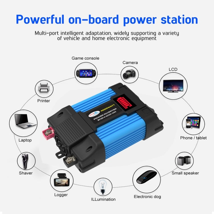 12V-220V 300W  SOLIKE TECH Vehicle Inverter Sine Wave Convertor Auto Inverter - Pure Sine Wave by SOLIKE TECH | Online Shopping UK | buy2fix