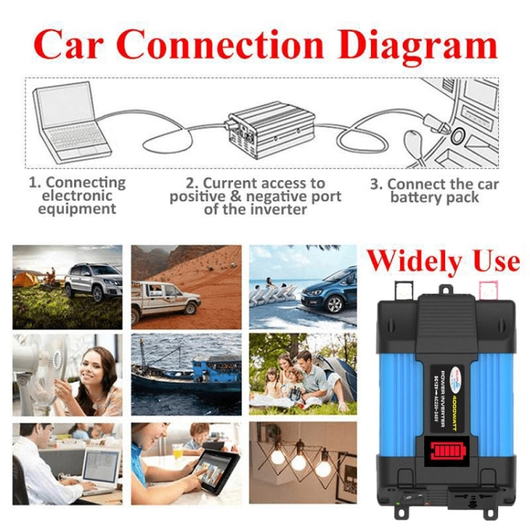 12V-110V 300W SOLIKE TECH Vehicle Inverter Sine Wave Convertor Auto Inverter - Pure Sine Wave by SOLIKE TECH | Online Shopping UK | buy2fix