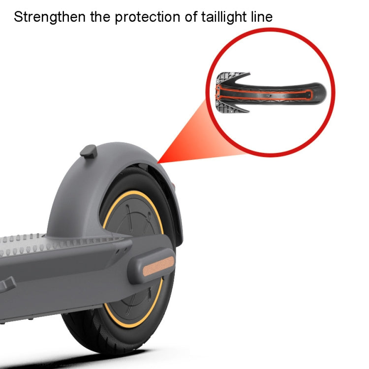 For Ninebot Max G30 Electric Scooter Parts Fender Tail Light Line Cover(Black) by buy2fix