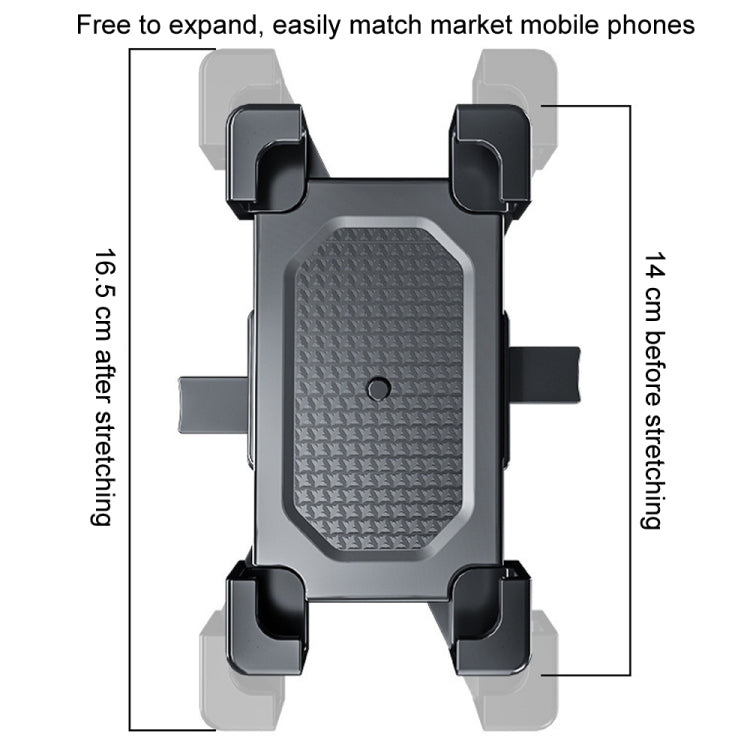 Shockproof Motorcycle Mobile Phone Holder Outdoor Bike Navigation Holder, Model: Rearview Mirror - Holder by buy2fix | Online Shopping UK | buy2fix