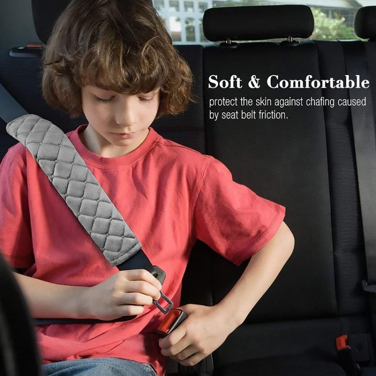 Car Seat Belt Protector Soft Extended Shoulder Pads, Color: Grey - Seat Belts & Padding by buy2fix | Online Shopping UK | buy2fix