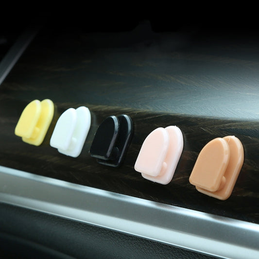 20pcs Mini Car Front Row Central Control Convenient Self-Adhesive Hook, Color: Coffee by buy2fix