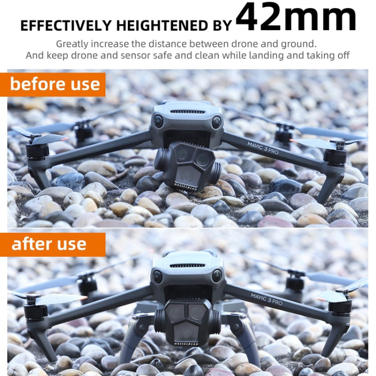 Sunnylife M3P-LG582 For DJI Mavic 3 Pro Folding Increases Tripod Protection Support Spider Landing Rack(Grey) - Holder Series by buy2fix | Online Shopping UK | buy2fix