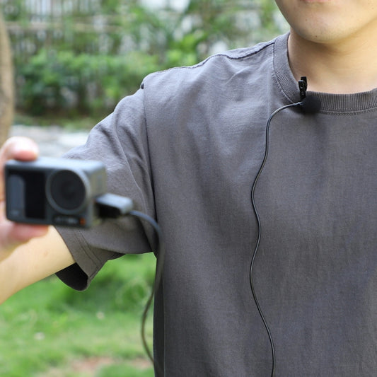 For Insta360 ONE X2/X3/1 inch 360 Edition Sunnylife MC490 Collar Microphone Motion Camera Recording Wheat by Sunnylife