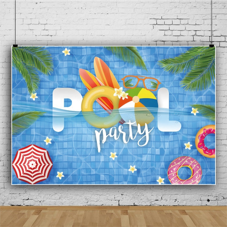 80x120cm Summer Pool Party Decoration Backdrop Swimming Ring Photography Background Cloth(11418487) -  by buy2fix | Online Shopping UK | buy2fix